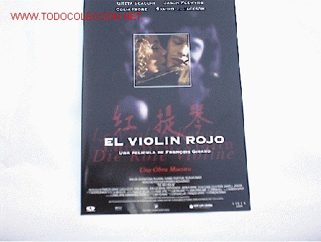 Cine: EL VIOLIN ROJO           10 GUIAS A ELEGIR 25 EUROS . 100 GUIAS 130 EUROS