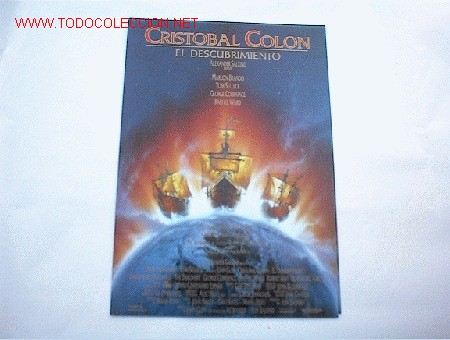 Cine: CRISTOBAL COLON EL DESCUBRIMIENTO      10 GUIAS A ELEGIR 25 EUROS . 100 GUIAS 130 EUROS