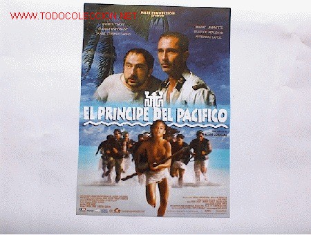 Cin&eacute;ma: EL PRINCIPE DEL PACIFICO    10 GUIAS A ELEGIR 25 EUROS . 100 GUIAS 130 EUROS