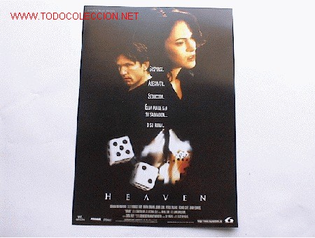 Cinema: HEAVEN       10 GUIAS A ELEGIR 25 EUROS . 100 GUIAS 130 EUROS