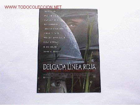 Kino: LA DELGADA LINEA ROJA           10 GUIAS A ELEGIR 25 EUROS . 100 GUIAS 130 EUROS