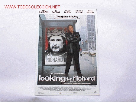 Cine: LOOKING FOR RICHARD       10 GUIAS A ELEGIR  POR 25 EUROS. 100 GUIAS X 130 EUROS