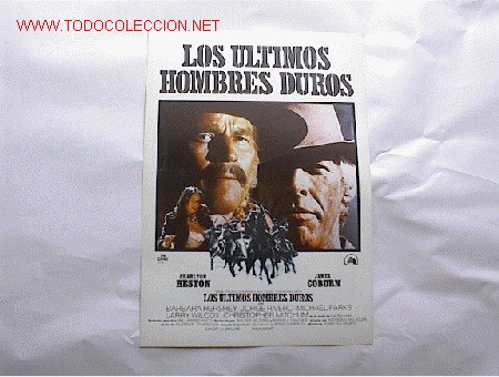 Cine: LOS ULTIMOS HOMBRES DUROS           10 GUIAS A ELEGIR POR 25 EUROS. 100 GUIAS X 130 EUROS
