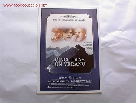 Cine: CINCO DIAS UN VERANO   10 GUIAS A ELEGIR POR 25 EUROS. 100 GUIAS X 130 EUROS