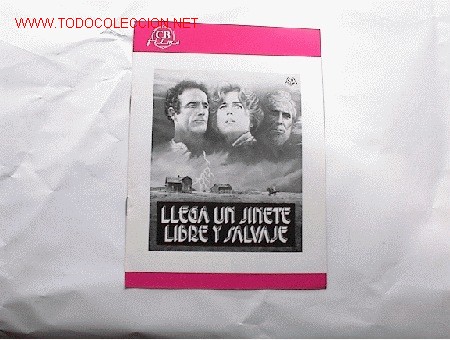 Cine: LLEGA UN JINETE LIBRE Y SALVAJE     10 GUIAS A ELEGIR 25 EUROS . 100 GUIAS 130 EUROS