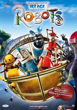 Cine: Robots. Animaci&oacute;n. 2 hojas. - Foto 1
