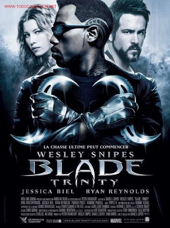Cine: Blade Trinity, con Wesley Snipes. 2 hojas. - Foto 1