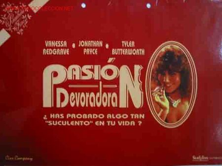 Cine: PASION DEVORADORA. Vanessa Redgrave, Jonathan Pryce, Tyler Butterworth, &hellip;dir: Giles Foster