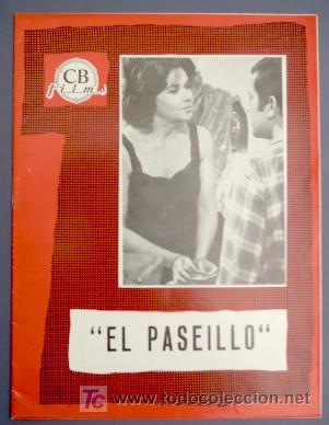 Cinema: EL PASEILLO. ANA MARISCAL, ALFREDO MAYO. PRESSBOOK. CB FILMS. 1968.