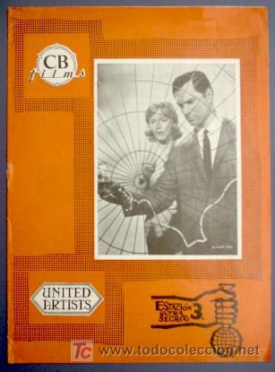 Cine: ESTACI&Oacute;N 3 ULTRA SECRETO. PRESSBOOK. UNITED ARTISTS. DISTRIBUIDO POR CB FILMS, 1965