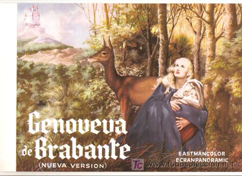 Cin&eacute;ma: G2232 GENOVEVA DE BRABANTE PRIMO ZEGLIO GUIA ORIGINAL ESTRENO