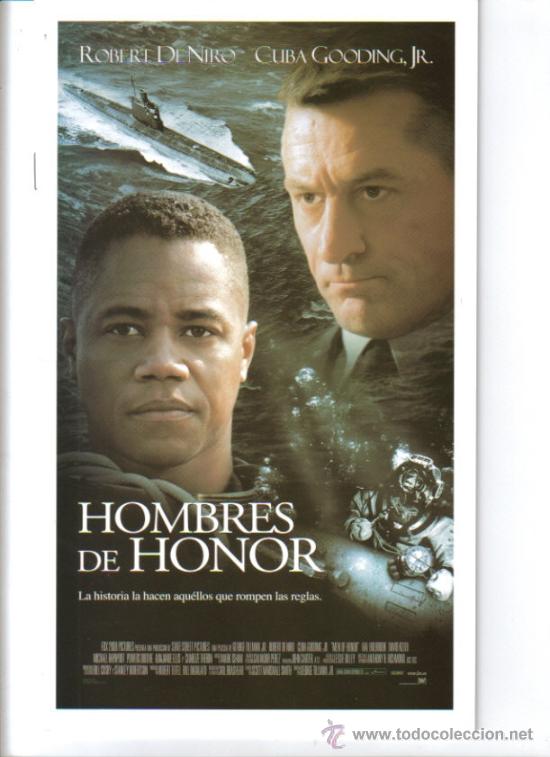 Cine: HOMBRES DE HONOR-ROBERT DE NIRO + CUBA GOODING JR PRESS BOOK 24 PAGINAS