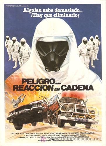 Cinema: G2780 PELIGRO REACCION EN CADENA SCIFI GUIA ORIGINAL WARNER ESTRENO