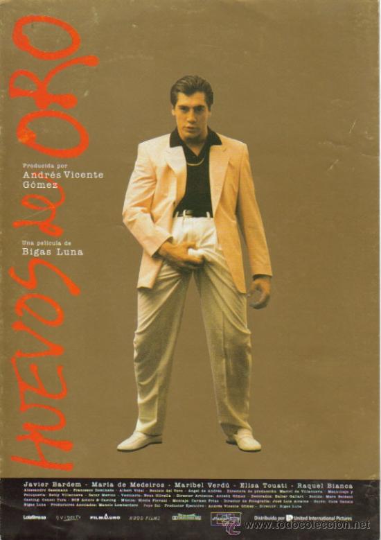 Cine: HUEVOS DE ORO-JAVIER BARDEM + MARIA DE MEDEIROS GUIA 4 PAGINAS