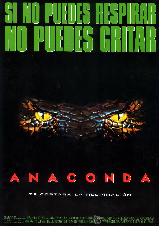 Cin&eacute;ma: ANACONDA (GUIA ORIGINAL SIMPLE) JENNIFER LOPEZ - JOHN VOIGHT - DIRECTOR LUIS LLOSA