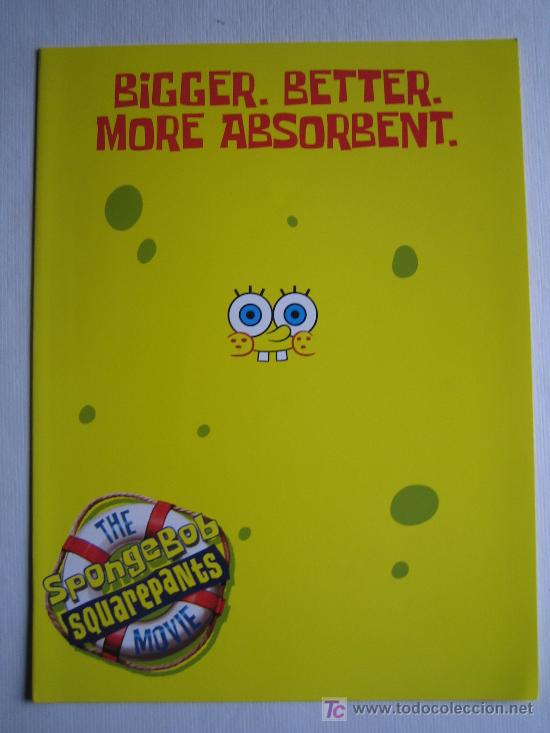 Cine: Guia publicitaria - bob esponja - animacion - americana - The SpongeBob Squarepants Movie