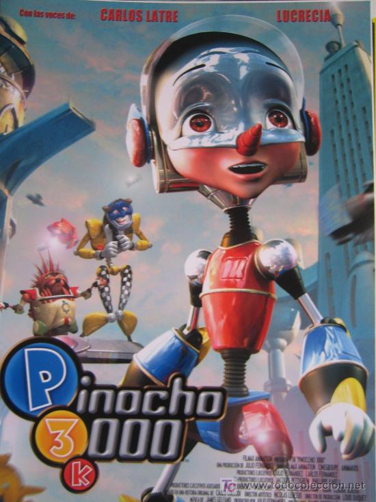 Cine: Guia publicitaria - pinocho 3000 - animacion - lote 20 guias a&ntilde;os 90 y 2000 a 30 euros