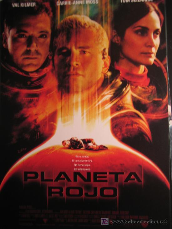 Cinema: Guia publictaria - planeta rojo - terror - val kilmer Carrie-Anne Moss