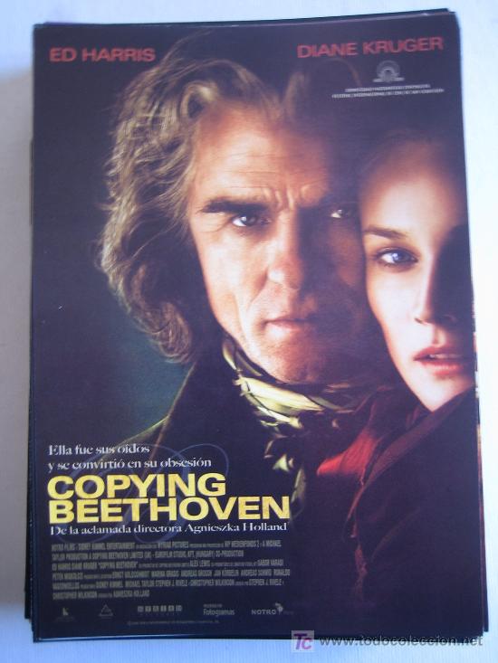 Cine: Guia publicitaria - copying beethoven - lote 20 guias a&ntilde;os 90 y 2000 a 30 euros