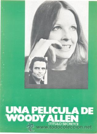 Cine: lanzamientos .. UNA PELICULA DE WOODY ALLEN titulo secreto