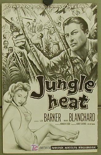 Cinema: AFA51 JUNGLE HEAT LEX BARKER MARY BLANCHARD GUIA ORIGINAL AMERICANA h1