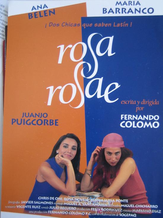 Cine: Guia publictaria - rosa rosae- ana belen
