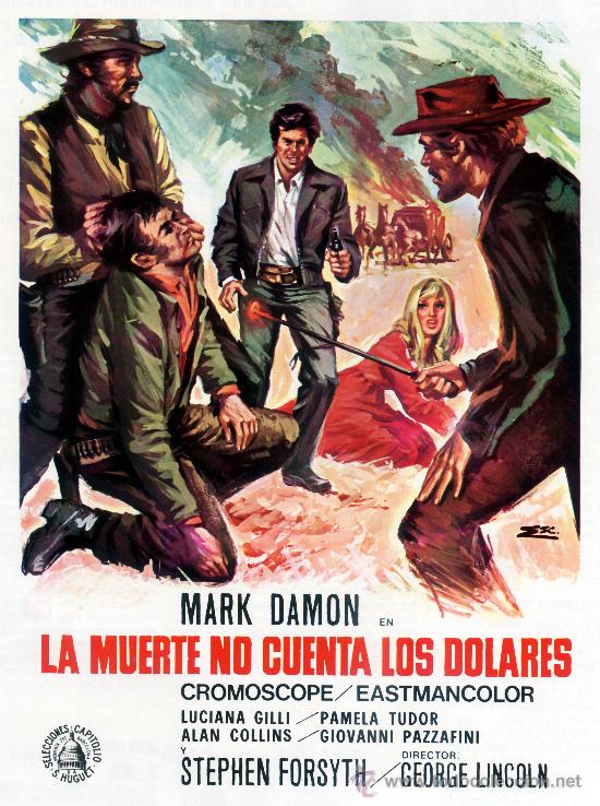 Cine: LA MUERTE NO CUENTA LOS DOLARES 1967 WESTERN (GUIA ORIGINA) MARK DAMON - PAMELA TUDOR