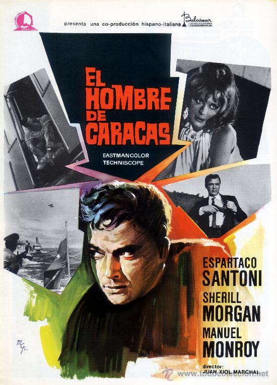 Kino: EL HOMBRE DE CARACAS1967  (GUIA ORIGINAL 6 PAGINAS CON FOTOS ) ESPARTACO SANTONI - DISE&Ntilde;O MAC