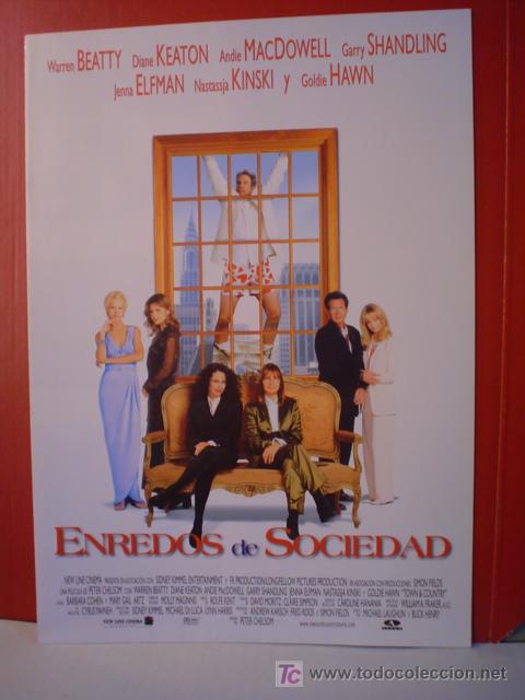 Cin&eacute;ma: ENREDOS DE SOCIEDAD,  GUIA DE CINE DE 4 PAGINAS (T1)