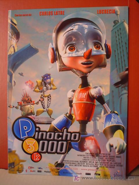 Cine: PINOCHO 3000,  GUIA DE CINE DE 4 PAGINAS (T3)