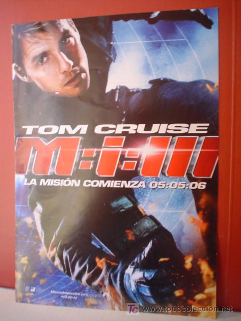Kino: MISION IMPOSIBLE III,  GUIA DE CINE DE 4 PAGINAS (T6)