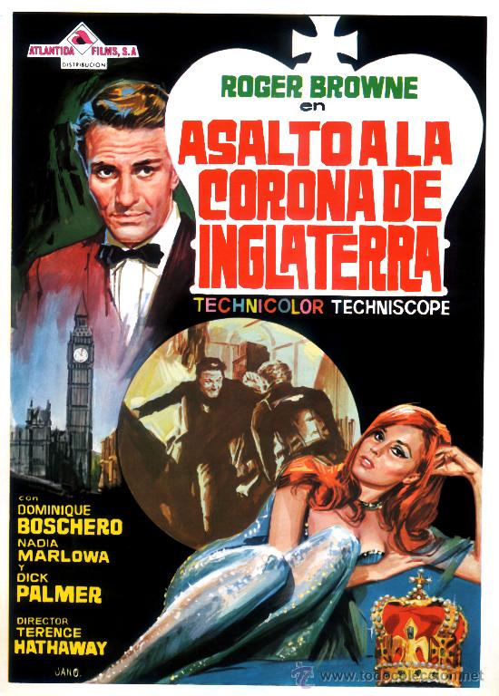Kino: ASALTO A LA CORONA DE INGLATERRA (GUIA ORIGINAL DOBLE) ROGER BROWNW - DOMINIQUE BOSCHERO
