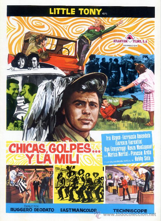 Cinema: CHICAS GOLPES Y LA MILI 1968 (GUIA ORIGINAL DOBLE) LITTLE TONY - IRA HAGEN