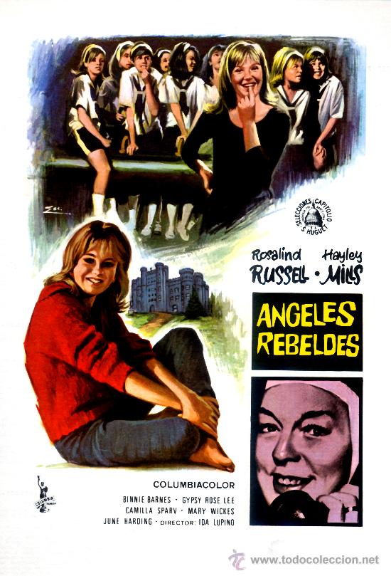 Cine: ANGELES REBELDES (GUIA ORIGINAL SIMPLE) ROSALIND RUSSELL - HAYLEY MILLS - SELECCIONES CAPITOLIO