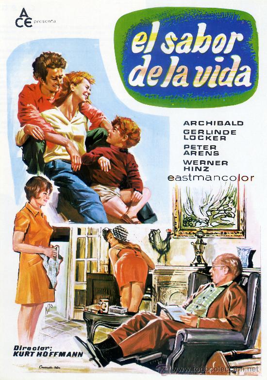 Kino: EL SABOR DE LA VIDA 1978 (GUIA ORIGINAL DOBLE CON FOTOS) DIRECTOR KURT HOFFMANN