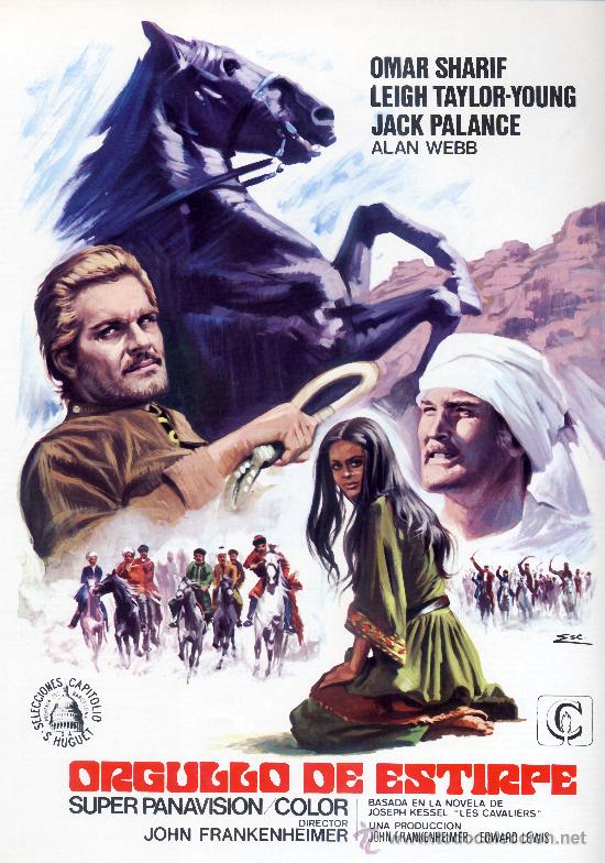 Cine: ORGULLO DE ESTIRPE 1971 (GUIA ORIGINAL ESTRENO ESPA&Ntilde;A 4 PAGINAS) OMAR CHARIF - JACK PALANCE