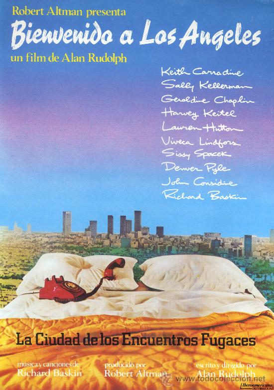 Cine: BIENVENIDO A LOS ANGELES (GUIA ORIGINAL SIMPLE CON FOTOS) KEITH CARRADINE - GERALDINE CHAPLIN