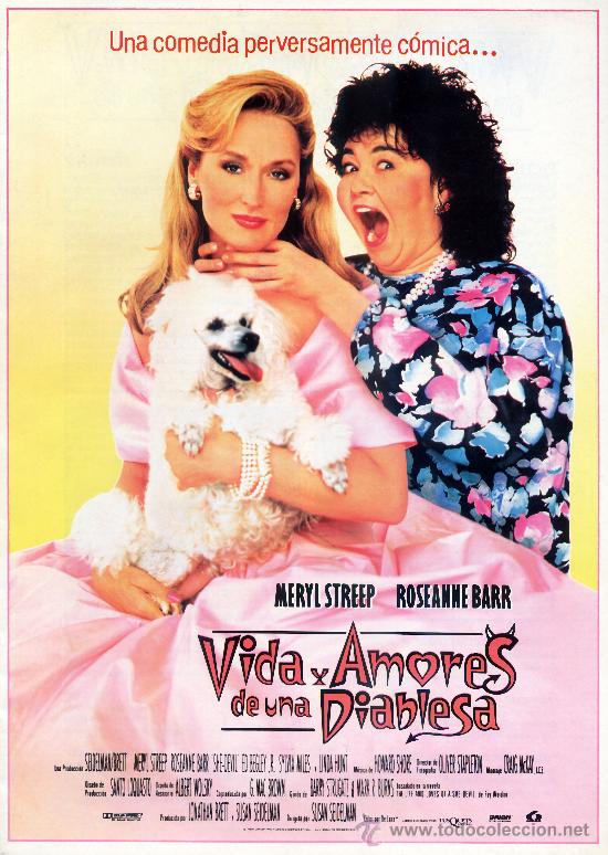 Cinema: VIDA Y AMORES DE UNA DIABLESA (GUIA ORIGINAL DE LUJO 4 PAGINAS) MERYL STREEP - ROSEANNE BARR