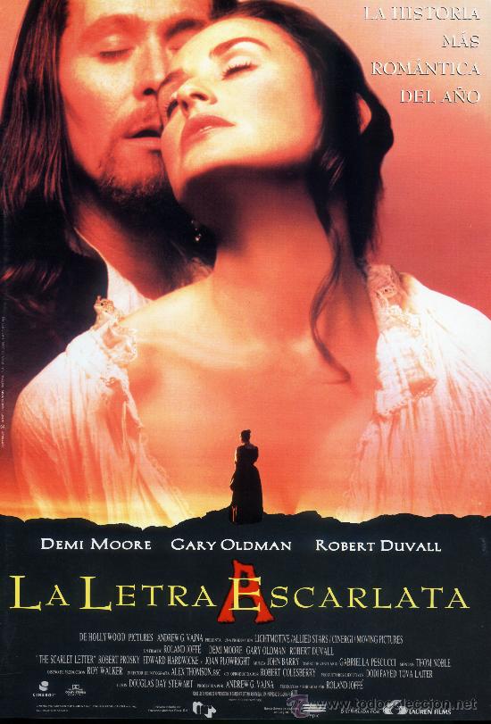 Cin&eacute;ma: LA LETRA ESCARLATA (GUIA ORIGINAL) DEMI MOORE - GARY OLDMAN - ROBERT DUVALL