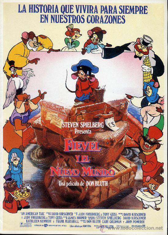 Cine: FIEVEL Y EL NUEVO MUNDO (GUIA ORIGINAL DOBLE CON FOTOS) DIBUJOS ANIMADOS