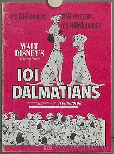 Cinema: G6722D 101 DALMATAS WALT DISNEY GUIA ORIGINAL AMERICANA