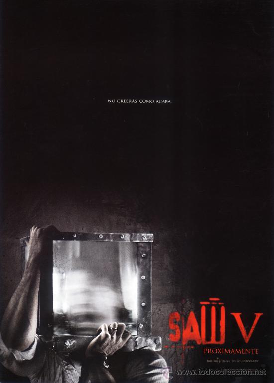 Cinema: SAW V (GUIA ORIGINAL DOBLE CON MUCHAS FOTOS) TERROR - TOBIN BELL