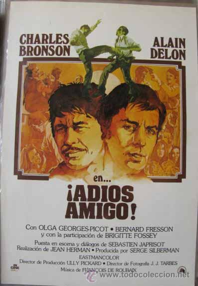 Cine: ALAIN DELON - ADIOS AMIGO - GUIA