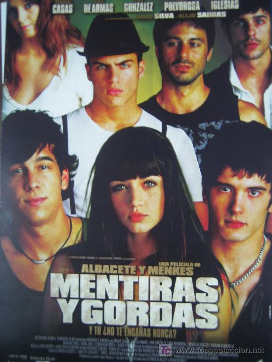 Cinema: Mentiras y gordas - guia publicitaria original - ana de armas mario casas maxi iglesias