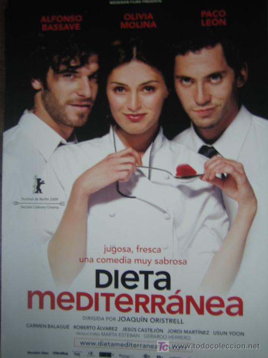 Kino: Dieta mediterranea - guia publicitaria original - olivia molina paco leon cine espa&ntilde;ol cocina