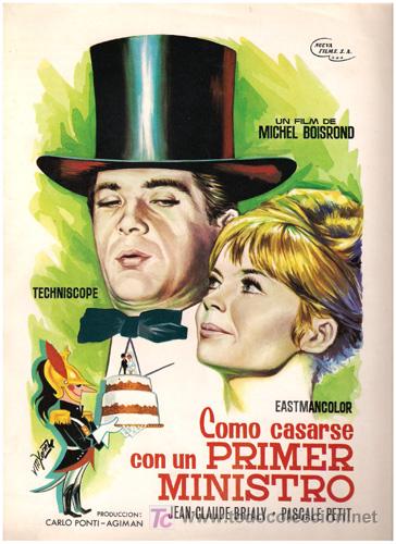 Cine: G3614 COMO CASARSE CON UN PRIMER MINISTRO JEAN-CLAUDE BRIALY PASCALE PETIT GUIA ORIG NUEVA ESTRENO