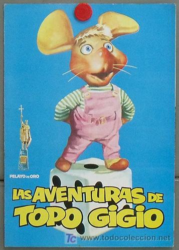 Cinema: G3661 LAS AVENTURAS DE TOPO GIGIO ANIMACION ITALIANA GUIA ORIGINAL ESTRENO