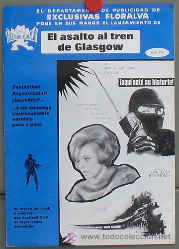 Cine: G3670 ASALTO AL TREN DE GLASGOW GUIA ORIGINAL FLORALVA ESTRENO