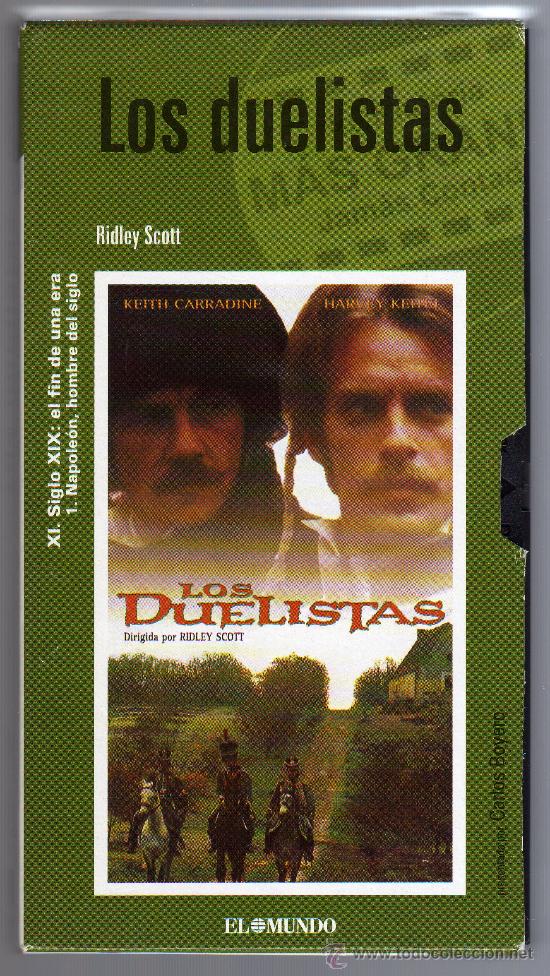 Cine: caratula de VHS - LOS DUELISTAS - DIRIGIDA POR RIDLEY SCOTT.