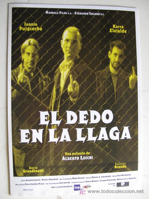 Cinema: EL DEDO EN LA LLAGA 10 GUIAS A ELEGIR 25 EUROS . 100 GUIAS 130 EUROS